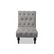Wholesale Interiors Baxton Studio Layla Mid-century Retro Modern Grey Fabric Upholstered Button-tufted Chaise Lounge